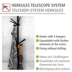 Wenko Dreierhaken Mod. Herkules Schwarz, 2er Set, Haken mit je 3 Aufhängern