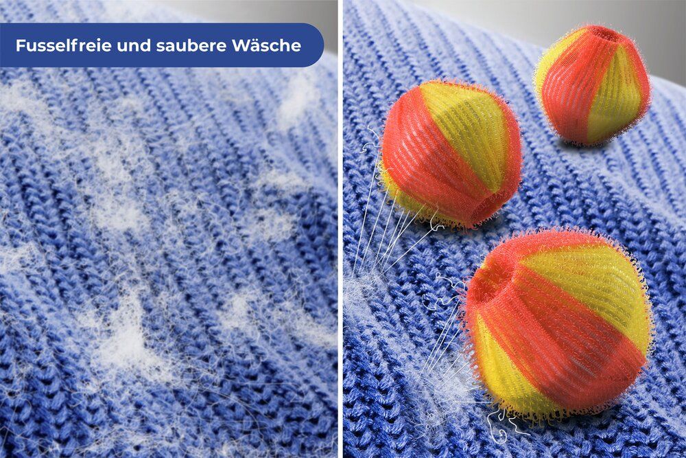 Wenko Waschbälle Flusenschreck Jumbo 3er Set Tierhaarentferner Wäschebälle