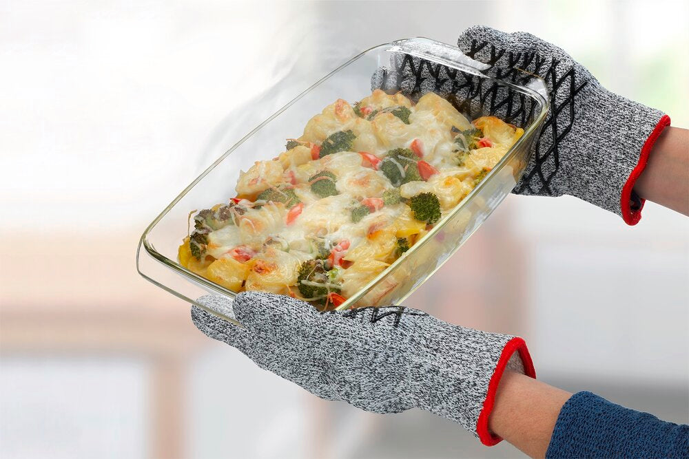2in1 Hitze- & Schneidschutz Handschuh Damen 1 Paar hitzebeständig, schnittfest