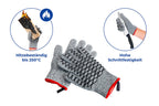 2in1 Hitze- & Schneidschutz Handschuh Damen 1 Paar hitzebeständig, schnittfest