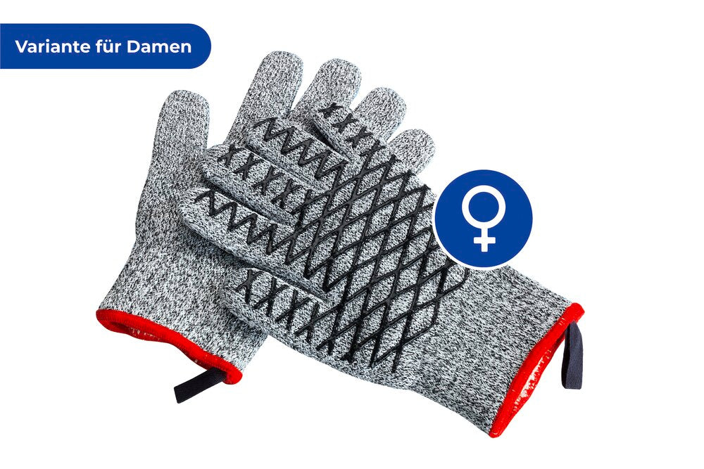 2in1 Hitze- & Schneidschutz Handschuh Damen 1 Paar hitzebeständig, schnittfest