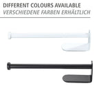 Küchenrollenhalter Mod. Nio Schwarz Selbstklebend, Befestigen ohne Bohren