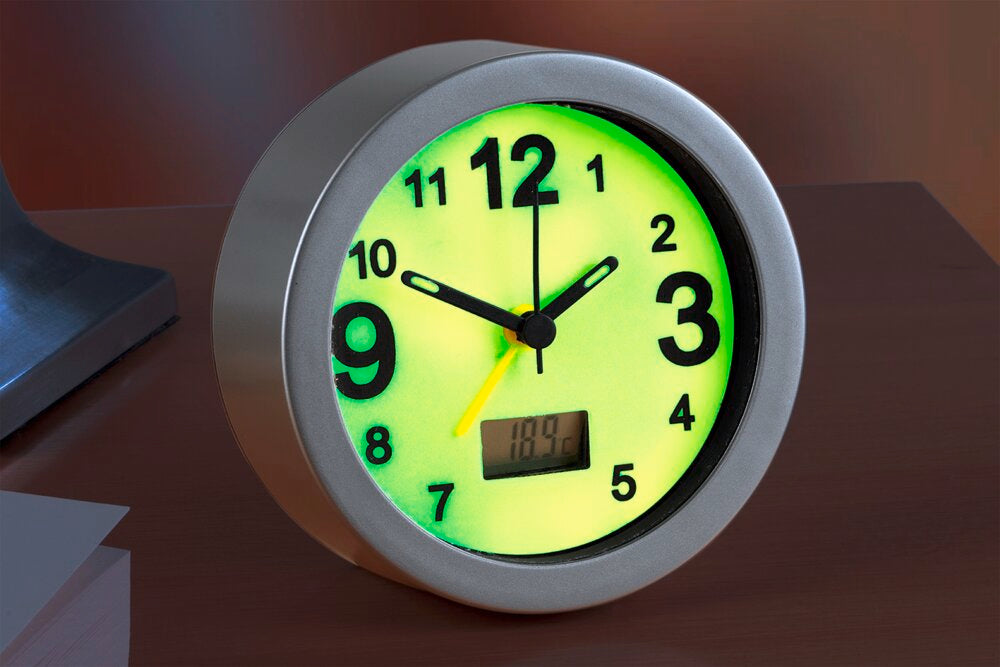 Wecker nachtleuchtend leuchtende Uhr mit sichtbarer Uhrzeit auch im Dunkeln
