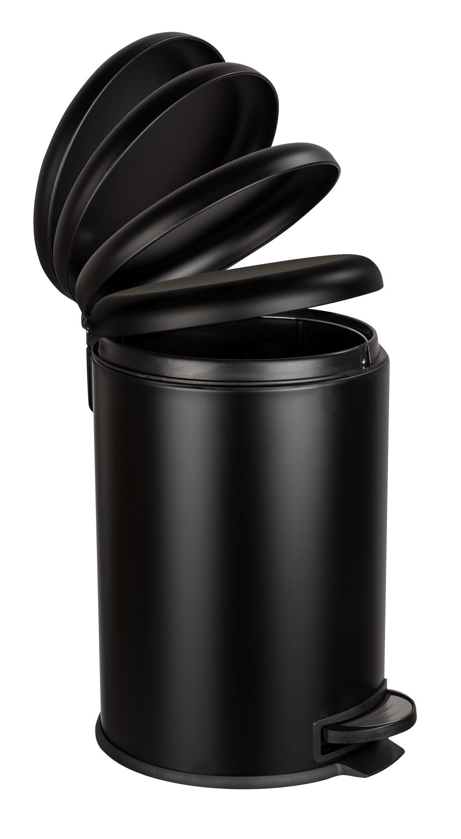 Wenko Treteimer Mod. Leman Easy Close Schwarz 20 L, mit herausnehmbarem Einsatz