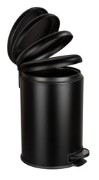 Wenko Treteimer Mod. Leman Easy Close Schwarz 20 L, mit herausnehmbarem Einsatz