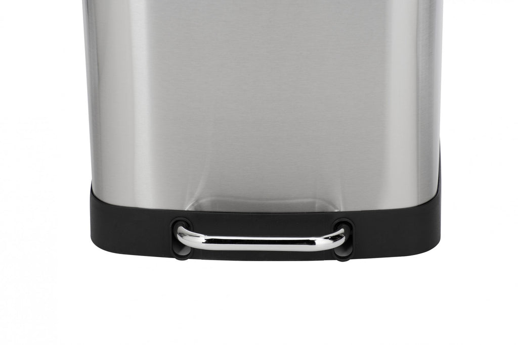 Wenko Treteimer Studio Easy-Close Duo Edelstahl 2 x 12 L, rostfrei, Absenkautomatik