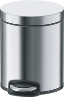 Allibert Lycia Vuilbak Pedaal Rond 5l Geborsteld Inox