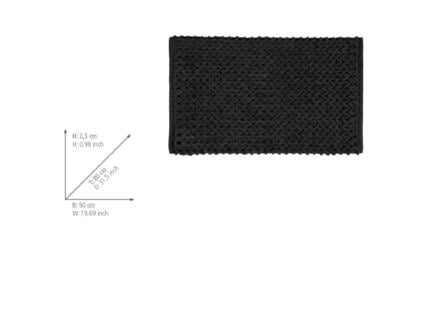 Wenko Arson tapis de bain 50x80 cm anthracite