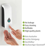 WENKO Desinfektionsmittel Spender Hygiene Seifen Wandmontage 280 ml RANERA Weiß