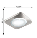 EGLO LED Deckenlampe Deckenleuchte Stahl chrom Kunststoff Kristall Wamr weiß