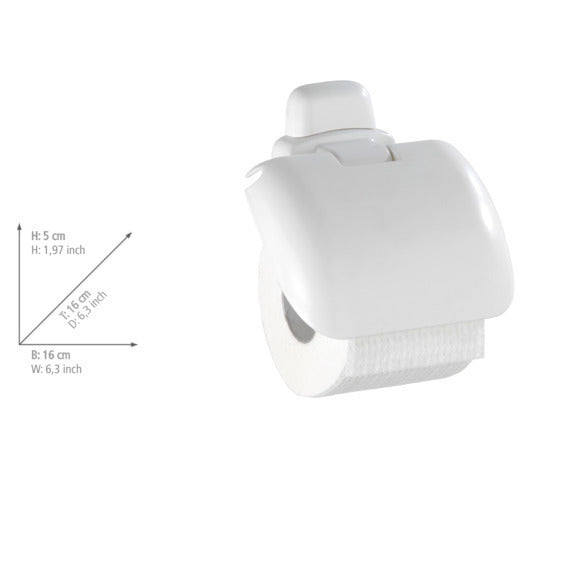 Toilettenpapierhalter Mod. Pure mit Deckel inkl. Befestigungsmaterial