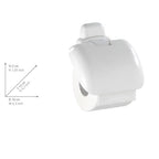 Toilettenpapierhalter Mod. Pure mit Deckel inkl. Befestigungsmaterial