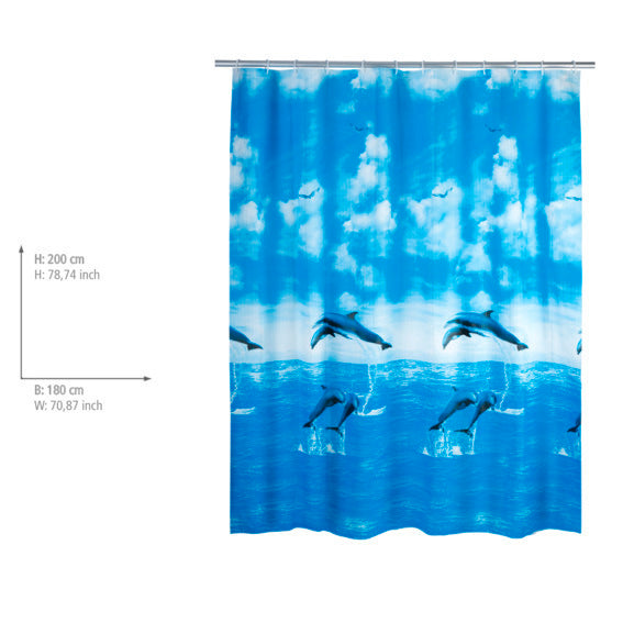 Duschvorhang Mod. Dolphin, 180 x 200 cm 180 x 200 cm