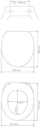 Wenko Premium WC-Sitz Ikaria Weiß matt, Duroplast, mit Absenkautomatik