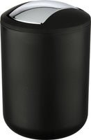 WENKO Schwingdeckel Kosmetik Mülleimer Brasil 2 L Bad WC Tisch Abfall Behälter
