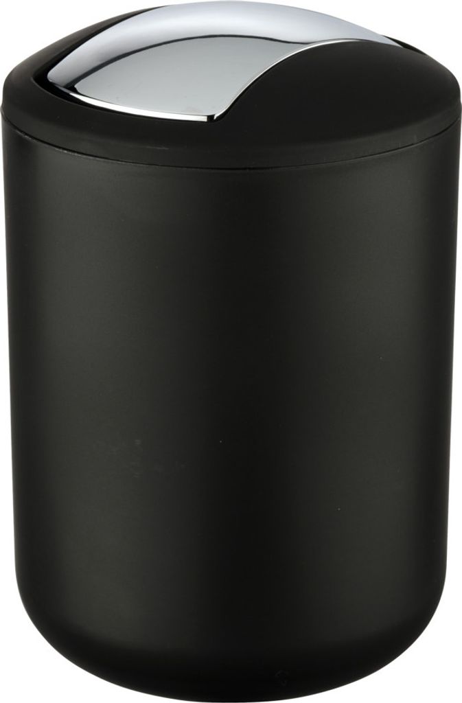 WENKO Schwingdeckel Kosmetik Mülleimer Brasil 2 L Bad WC Tisch Abfall Behälter
