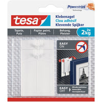 tesa Powerstrips Klebenagel für Tapeten und Putz