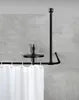 WENKO Decken Stütze Dusche Stangen 57 cm Befestigung Vorhänge Bad Eck Badewannen
