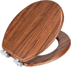 Wenko WC-Sitz Chestnut Absenkautomatik Holz MDF Easy Close Toilettensitz