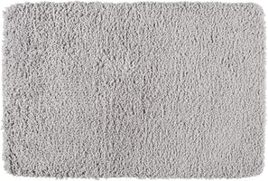 WENKO Badteppich Belize Grau 60x90cm Badematte Rutschfest Mikrofaser
