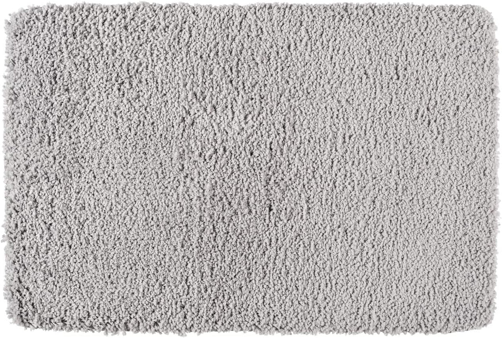 WENKO Badteppich Belize Grau 60x90cm Badematte Rutschfest Mikrofaser