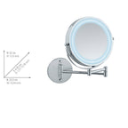 Power-Loc® LED Wandspiegel Lumi 5-fach Vergrößerung, Befestigen ohne bohren