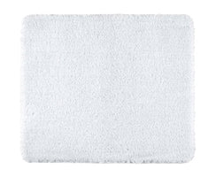 Badteppich Mod. Badia, weiß, Polyester, 55x65 cm rutschhemmend durch TPR-Rücken