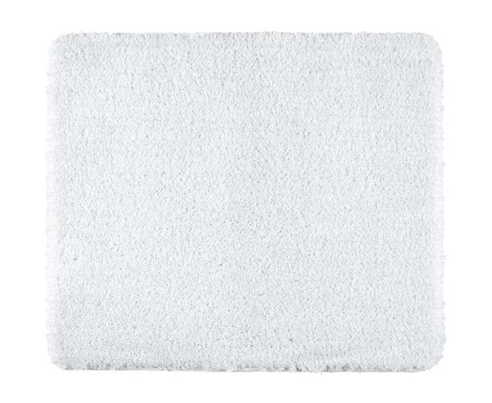 Badteppich Mod. Badia, weiß, Polyester, 55x65 cm rutschhemmend durch TPR-Rücken