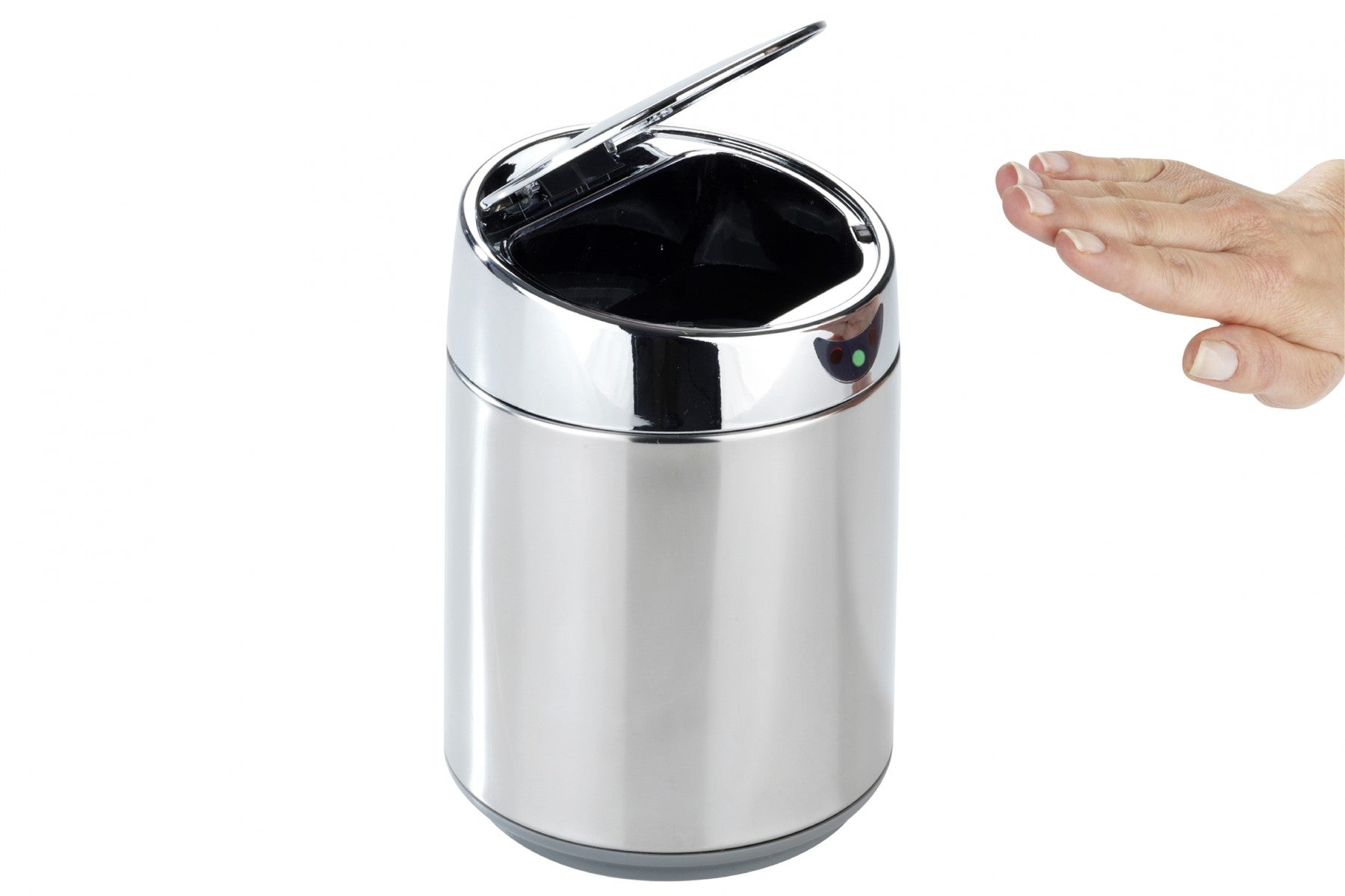 Wenko Tisch- und Kosmetikeimer mit Sensor Chrom, 0,8 l