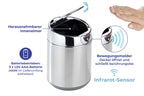Wenko Tisch- und Kosmetikeimer mit Sensor Chrom, 0,8 l