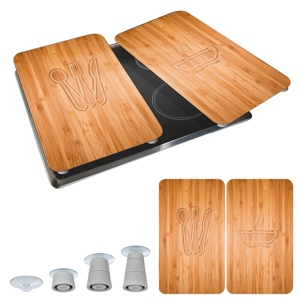 Herdabdeckplatte Universal Mod. Lunch, 2er Set für alle Herdarten geeignet