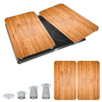 Herdabdeckplatte Universal Mod. Lunch, 2er Set für alle Herdarten geeignet