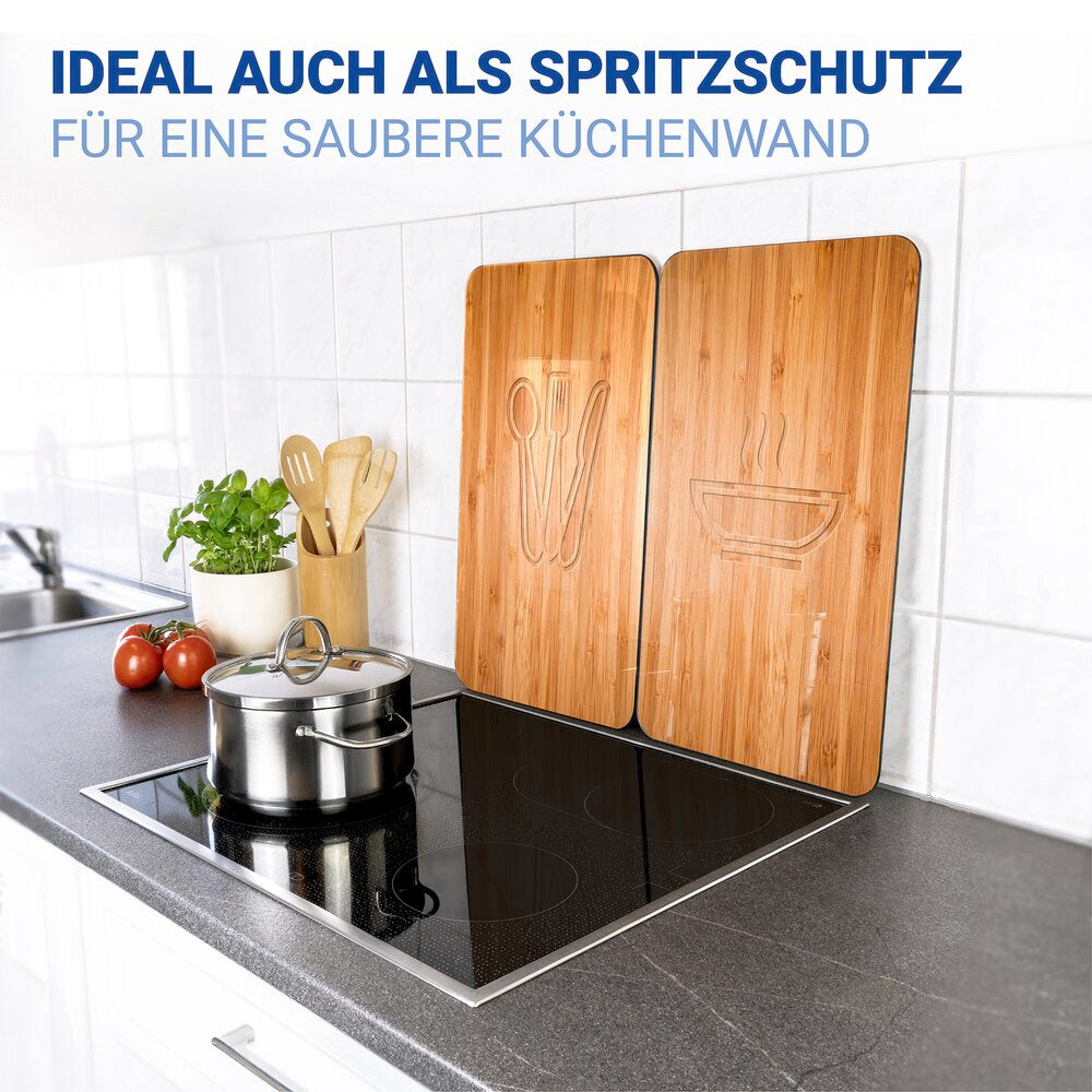 Herdabdeckplatte Universal Mod. Lunch, 2er Set für alle Herdarten geeignet