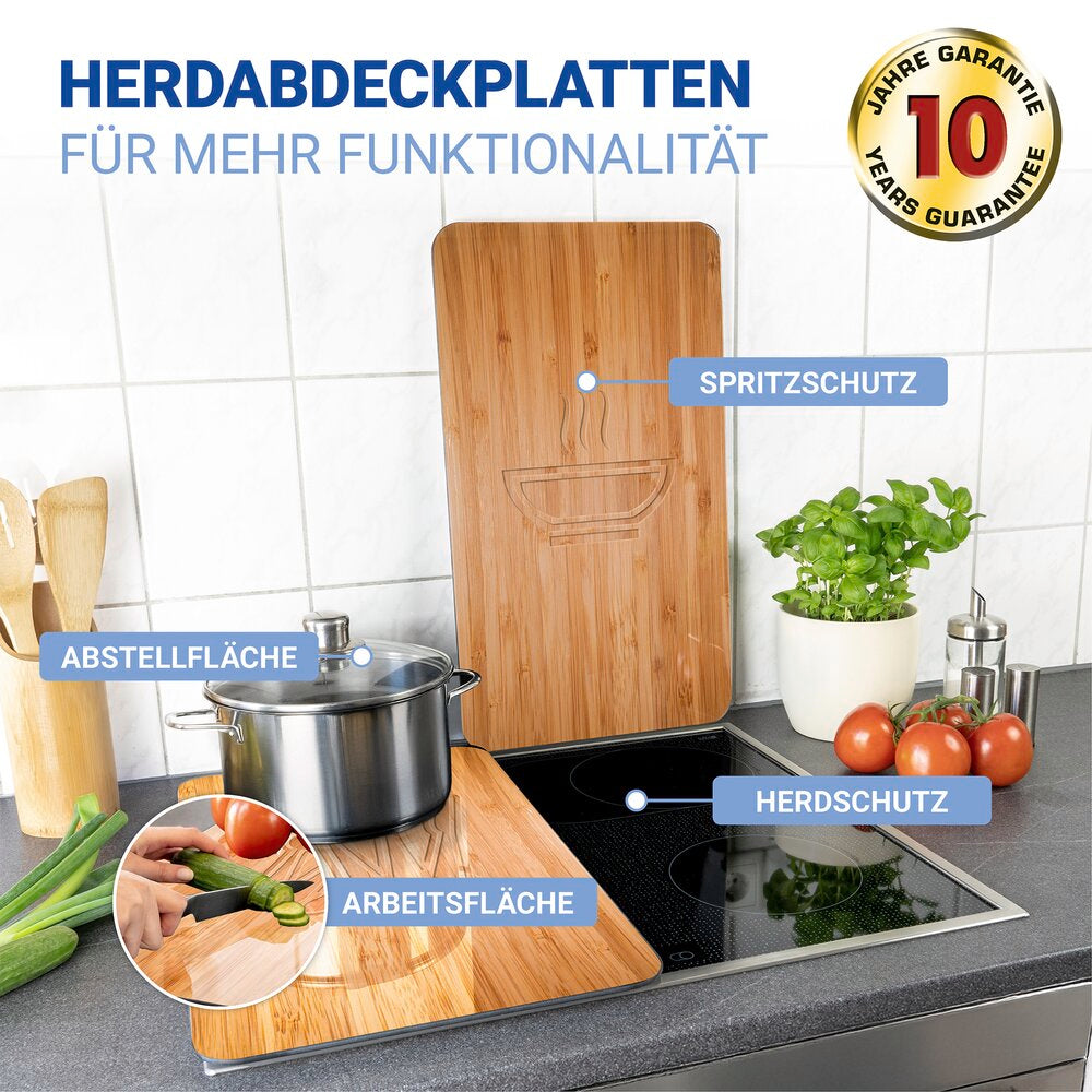 Herdabdeckplatte Universal Mod. Lunch, 2er Set für alle Herdarten geeignet