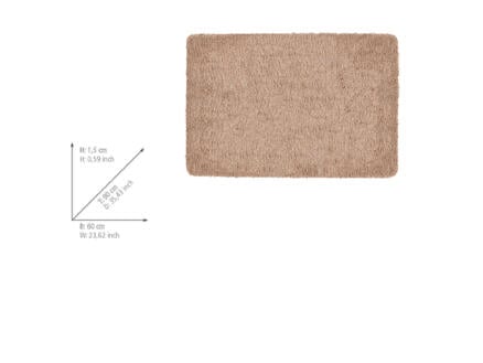 Wenko Badia badmat 60x90 cm beige