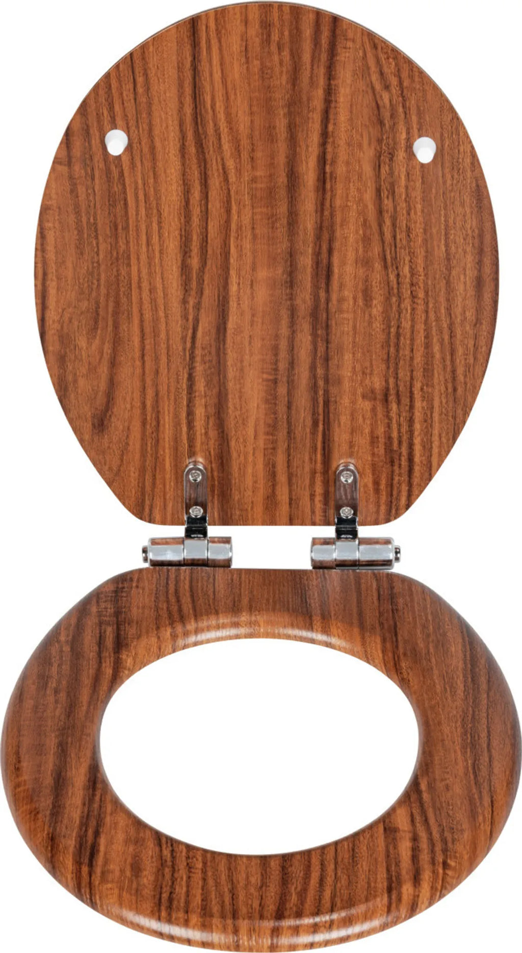 Wenko WC-Sitz Chestnut Absenkautomatik Holz MDF Easy Close Toilettensitz