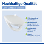 WC Sitz Mod. Sindia Weiß stabiler Toilettensitz mit Absenkautomatik