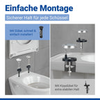 WC Sitz Mod. Sindia Weiß stabiler Toilettensitz mit Absenkautomatik
