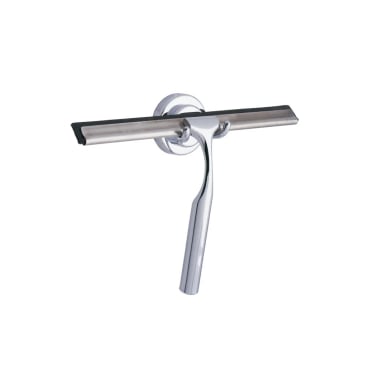WENKO Terni Badezimmerwischer / Abzieher – Breite: 24,5 cm, Farbe: silber