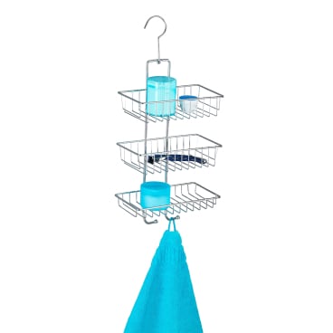 WENKO Exclusiv Duschcaddy Nivala 3 Ablagen – Maße (B x H x T): 22 x 50 x 13,5 cm