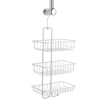 WENKO Exclusiv Duschcaddy Nivala 3 Ablagen – Maße (B x H x T): 22 x 50 x 13,5 cm