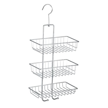 WENKO Exclusiv Duschcaddy Nivala 3 Ablagen – Maße (B x H x T): 22 x 50 x 13,5 cm