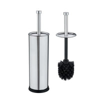 WENKO Exclusiv WC-Garnitur – Maße: Ø 10 x H 40 cm, Rostfreier Edelstahl