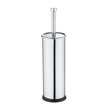 WENKO Exclusiv WC-Garnitur – Maße: Ø 10 x H 40 cm, Rostfreier Edelstahl