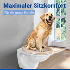 WC Sitz Mod. Ottana Beige Toilettendeckel mit Absenkautomatik