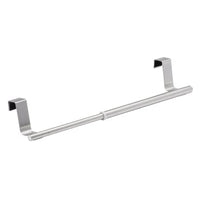 WENKO Teleskop Tür-Handtuchstange – Maße: 22,3-34,5 x 6,5 x 5,5 cm, Edelstahl