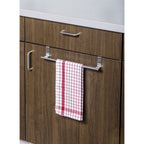 WENKO Teleskop Tür-Handtuchstange – Maße: 22,3-34,5 x 6,5 x 5,5 cm, Edelstahl