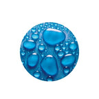 WENKO Pluggy® Waschbeckenstöpsel – Motiv: Drops, Maße: Ø 3,9 x 6,5 cm