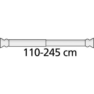 WENKO Teleskop-Duschstange extra stark – Länge: 110 - 245 cm