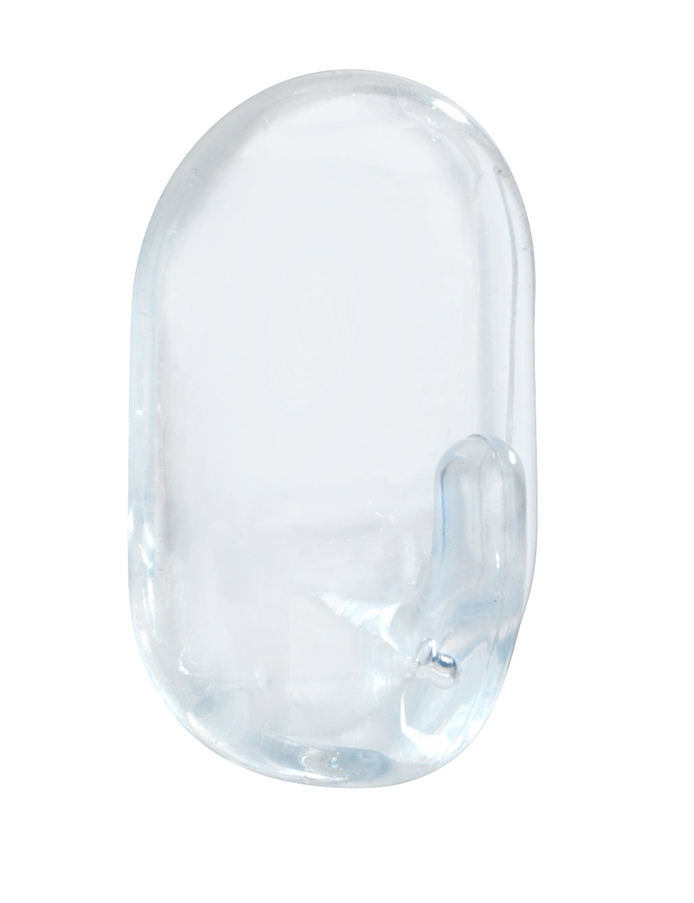 Wenko Ovalhaken mittel 2,5 x 4 x 2 cm, 3er Set, transparent